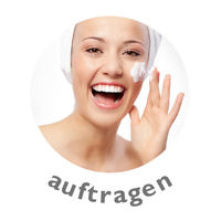 Grafik "auftragen": Kosmetik auf die Haut auftragen