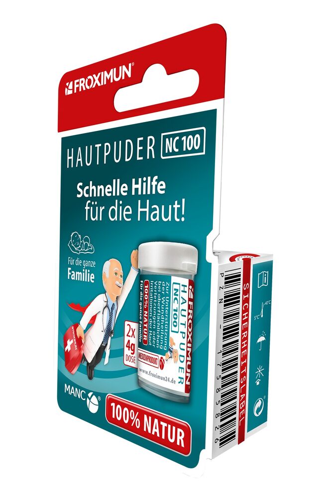 Produktbild FROXIMUN Hautpuder NC 100 2x4g Hängeblister